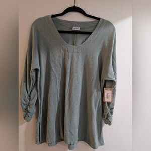 Oh My Gauze!  DISCONTINUED COLOR ***AGAVE*** Light Green Tunic Top